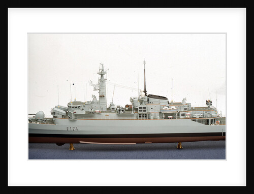 HMS 'Alacrity', port broadside superstructure detail by John R. Haynes