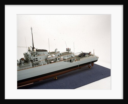 HMS 'Alacrity', port stern deck detail by John R. Haynes