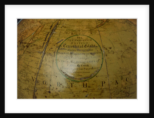Cartouche in North Pacific Ocean by Bardin