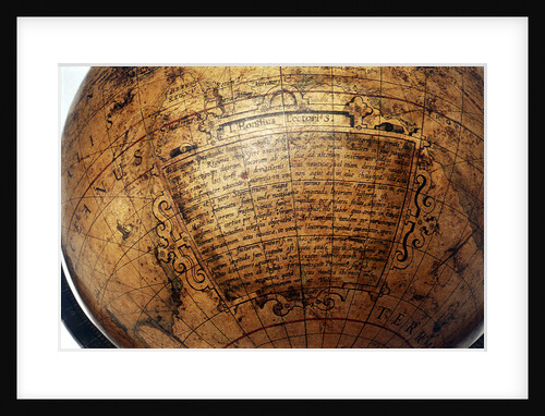 Address in hypothetical southern continent by Jodocus Hondius