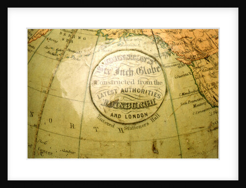 Cartouche in North Pacific Ocean by William Johnston