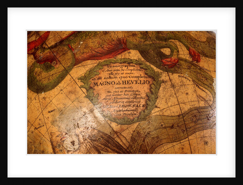 Cartouche below Cetus by Gerard Valk