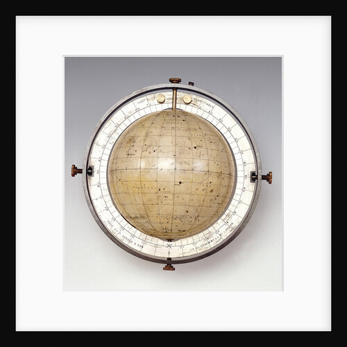Sphere with horizon and meridian ring by Francis Barker & Son