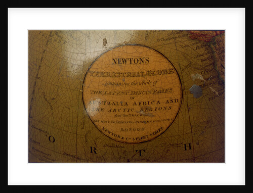 Cartouche in North Pacific Ocean by Newton & Co.