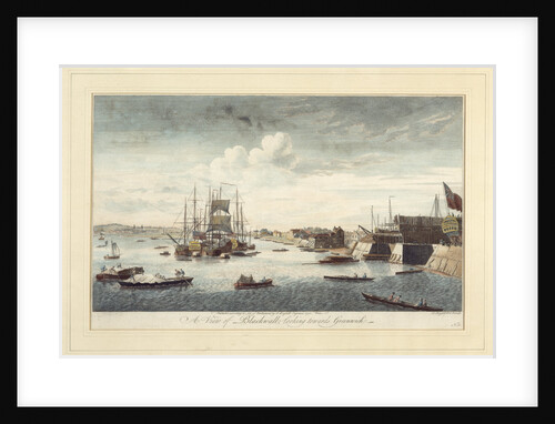 A view of Blackwall looking towards Greenwich by John Boydell