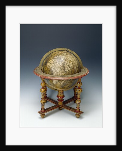 Terrestrial table globe by Guillaume de L'Isle