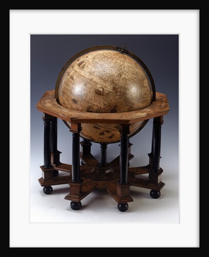 Sphere and stand by Jodocus Hondius