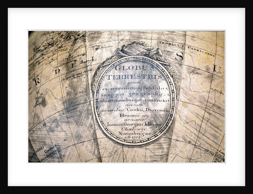 Cartouche in South Pacific by Johann Georg Klinger