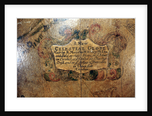 Cartouche below Eridanus by Robert Morden