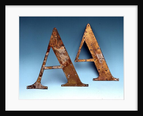 Tin letters by unknown