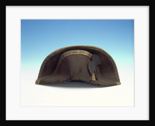 Bicorn hat worn by Lord Nelson by unknown