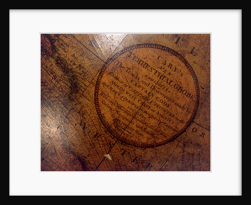 Cartouche in Atlantic Ocean by John Cary