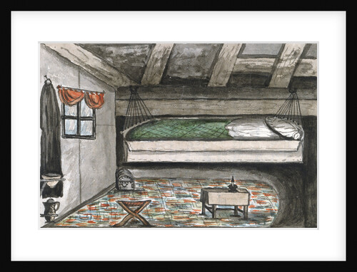 From Edward Mangin's account of his life as a Navy chaplin - sleeping cabin by unknown