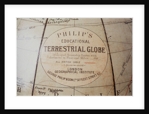 Cartouche in North Pacific Ocean by George Philip & Son