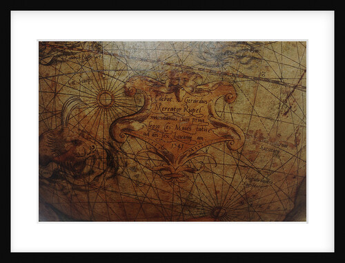 Imprint in Pacific Ocean by Gerard Mercator