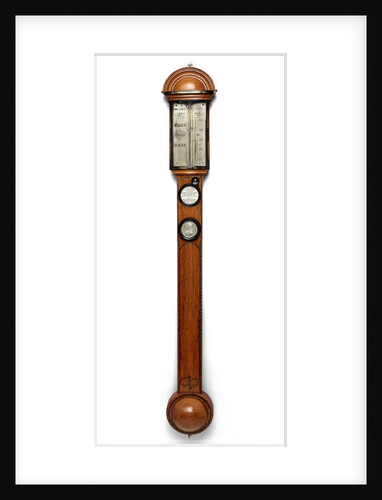 Cistern barometer, made from wood of the 'Temeraire' by W. & S. Jones