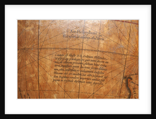 Imprint in Pacific Ocean by Willem Jansz Blaeu