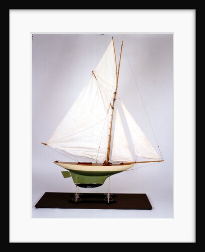 Sailing pond yacht by unknown