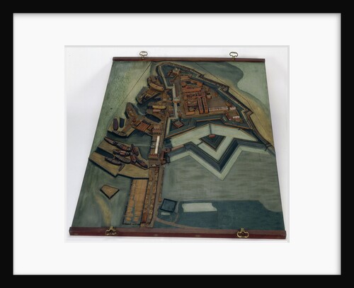 Topographic model, Royal Dockyards at Sheerness by George Stockwell