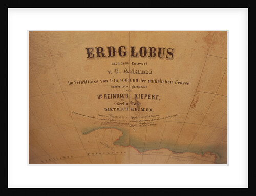 Inscription in Indian Ocean by Verlag Dietrich Reimer