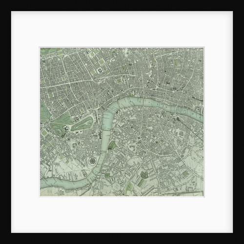 Chart of London City and the river Thames by Unknown