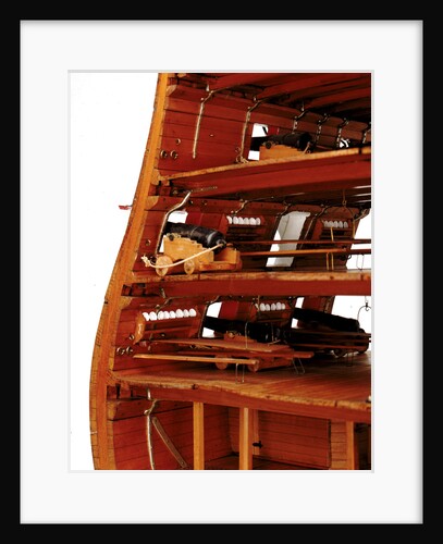 Midship sectional model of HMS 'Queen' (1839), a 110-gun first rate ship by unknown