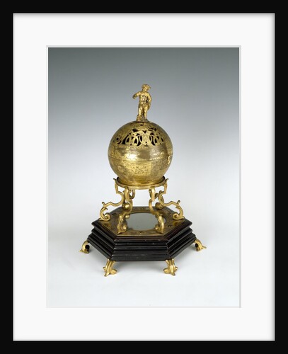 Terrestrial globe clock by Jacques de la Garde