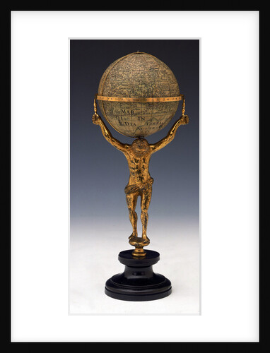 Sphere and stand by Johannes Janssonius