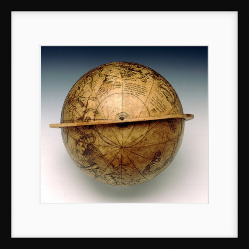 Celestial table globe by Gemma Frisius