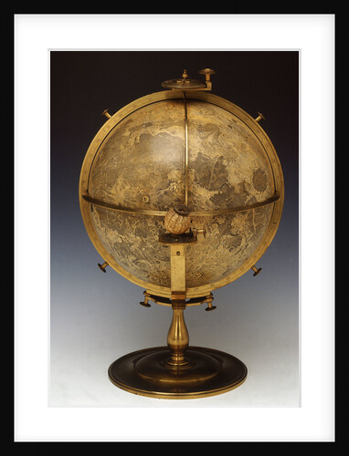 Selenographia globe by John Russell