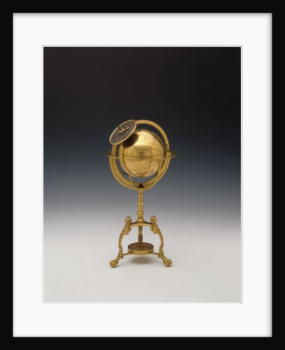 Celestial clockwork globe by Jean Baptiste Cattin