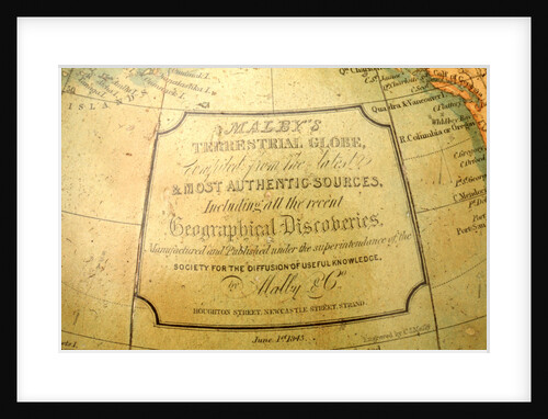 Cartouche in North Pacific Ocean by Malby & Co