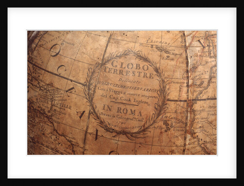 Cartouche in Atlantic Ocean by Giovanni Maria Cassini