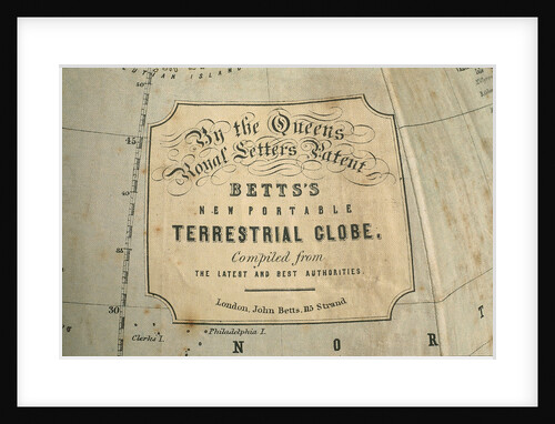 Cartouche in North Pacific Ocean by John Betts