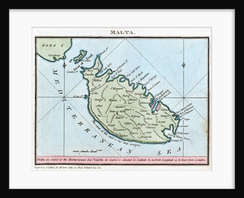 Chart of Malta by R. Bougard