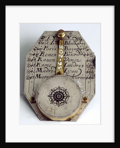 Butterfield dial, reverse by Timothe Collet
