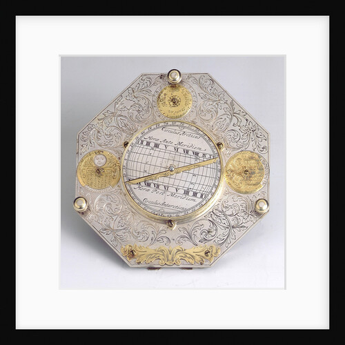 Augsburg Dial, underside by Johann Martin