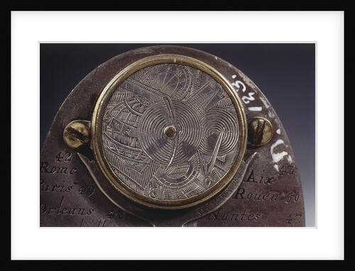 Butterfield dial, detail on reverse by Pierre Sevin