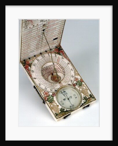 Diptych dial, leaves Ib and IIa by Michael Lesel