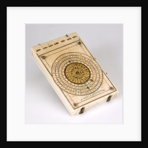 Diptych dial, leaf IIb by Michael Lesel