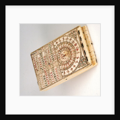 Diptych dial, leaf la by Hieronymus Reinman