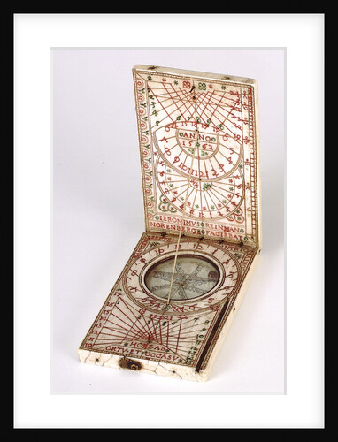 Diptych dial, leaves Ib and IIa by Hieronymus Reinman
