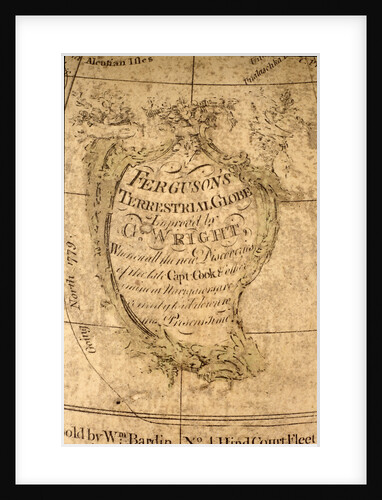 Cartouche in North Pacific Ocean by William Bardin