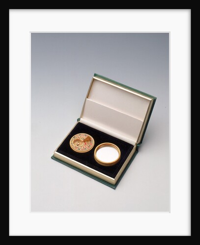 Compass dial, with lid, in case by Mary Rose Trust
