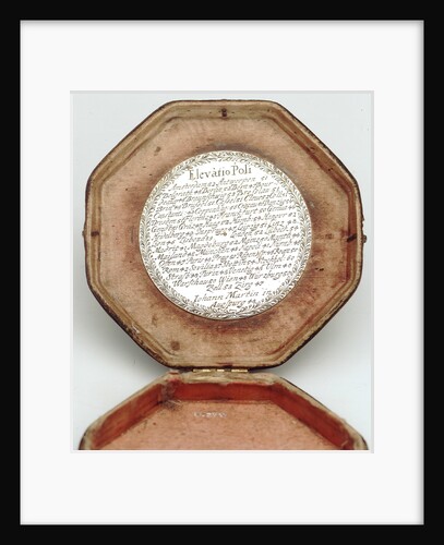 Latitude Table in case of Augsberg Dial by Johann Martin