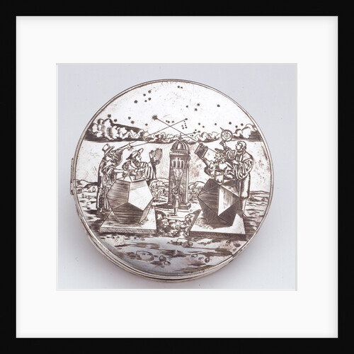 Astronomical compendium, outside of lid by unknown