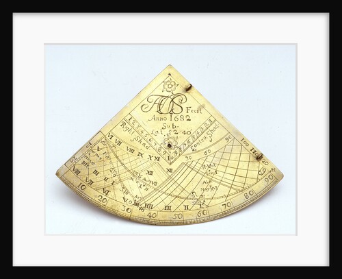 Obverse of Gunter quadrant by Unknown