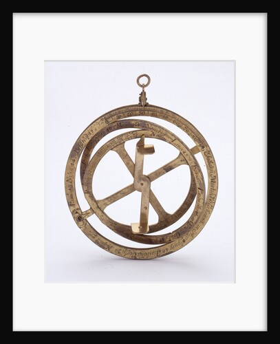 Three-ring universal equinoctial ring dial by Johann Martin Willebrand