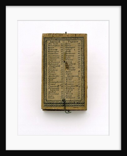 Diptych dial, leaf Ia by Ernst Christophe Stockert