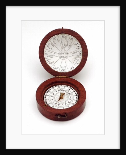 Magnetic dial, with case by unknown
